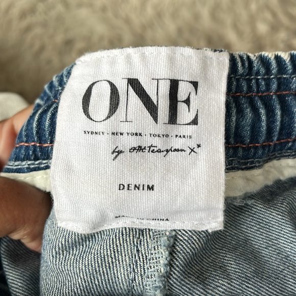 One Teaspoon Super Trackies denim Joggers - Picture 12 of 14